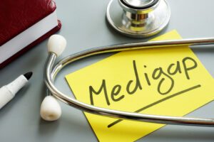 Medigap,Or,Medicare,Supplement,Insurance,Inscription,And,Stethoscope.